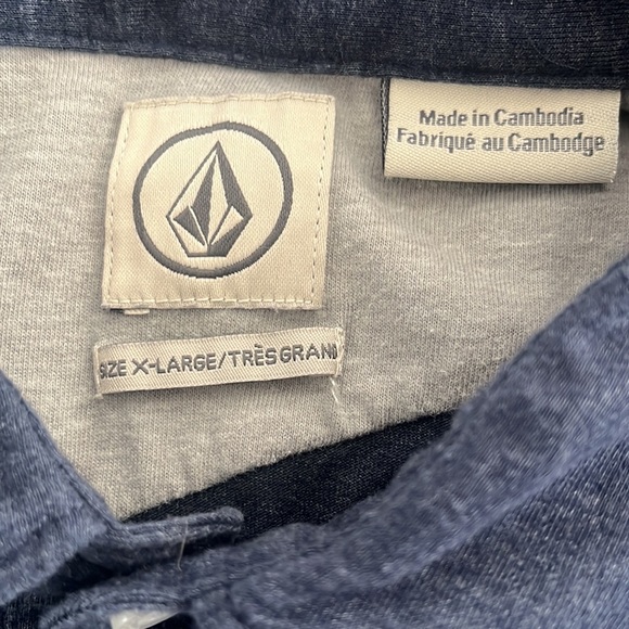 Volcom True to This Short Sleeve Polo in Navy Blue - Picture 2 of 7